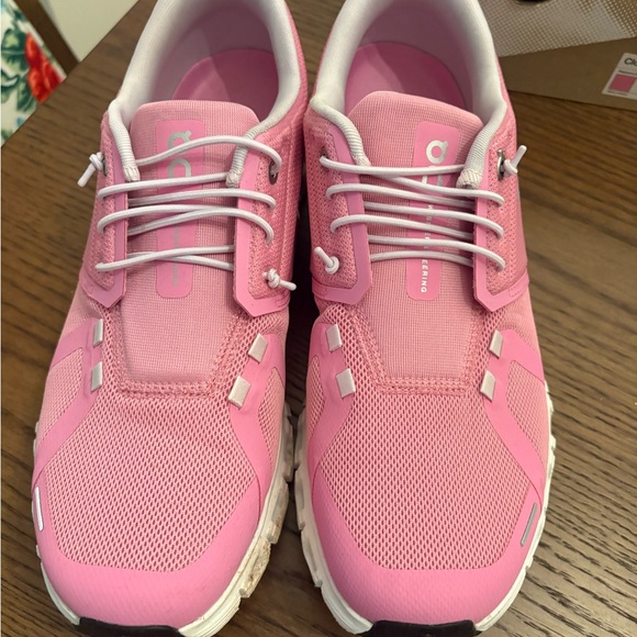 ON Women's Cloud 6 Pink (Raspberry) Athletic Shoes - Picture 6 of 6
